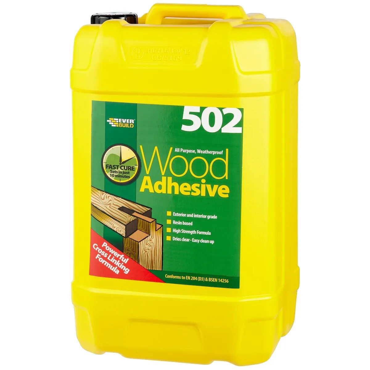 everbuild-502-weatherproof-wood-adhesive-25-litre-wooda25.jpg Everbuild 502 All Purpose Weatherproof Wood Adhesive – 25 Litre, Clear (488861)