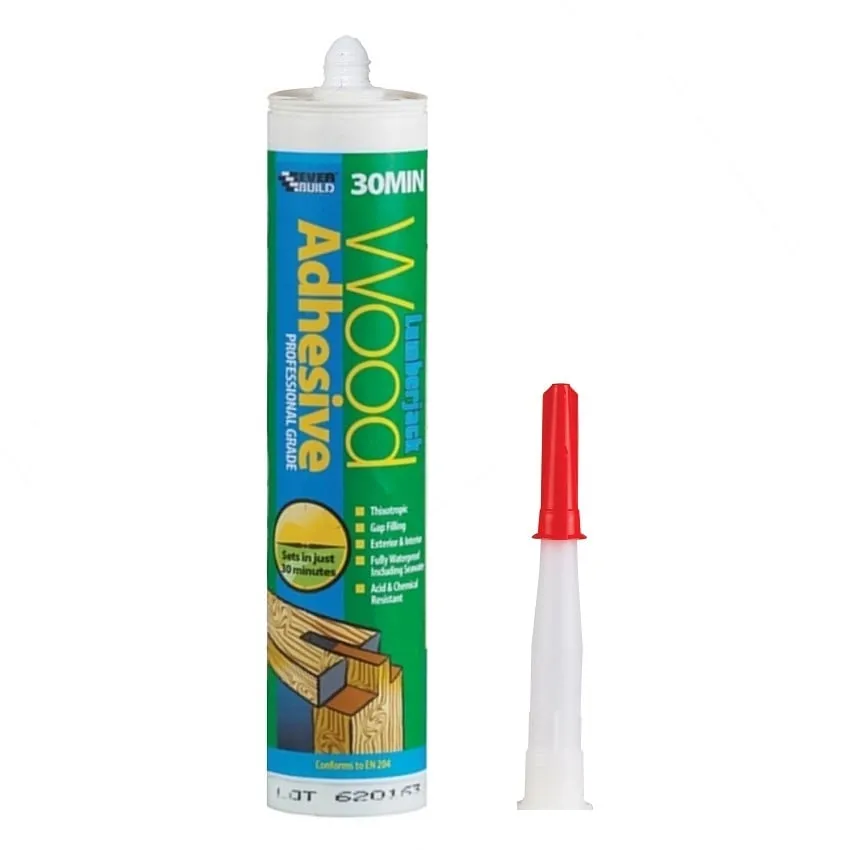 everbuild-lumberjack-30-min-wood-adhesive-310ml-30min3.jpg Everbuild Lumberjack PU Wood Adhesive Tube – 30 Minute 310ml 484684 (30MINPU3)
