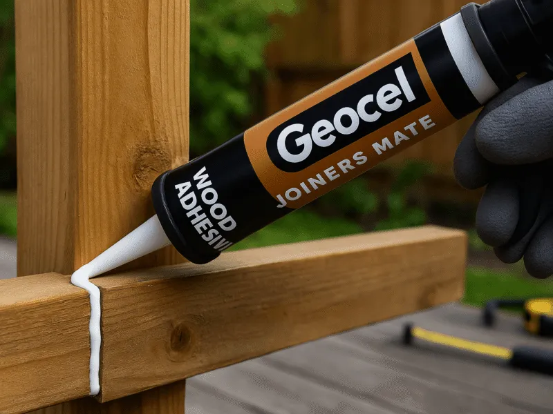 Geocel Joiners Mate Wood Adhesive in Use – Exterior Timber Project Adhesives