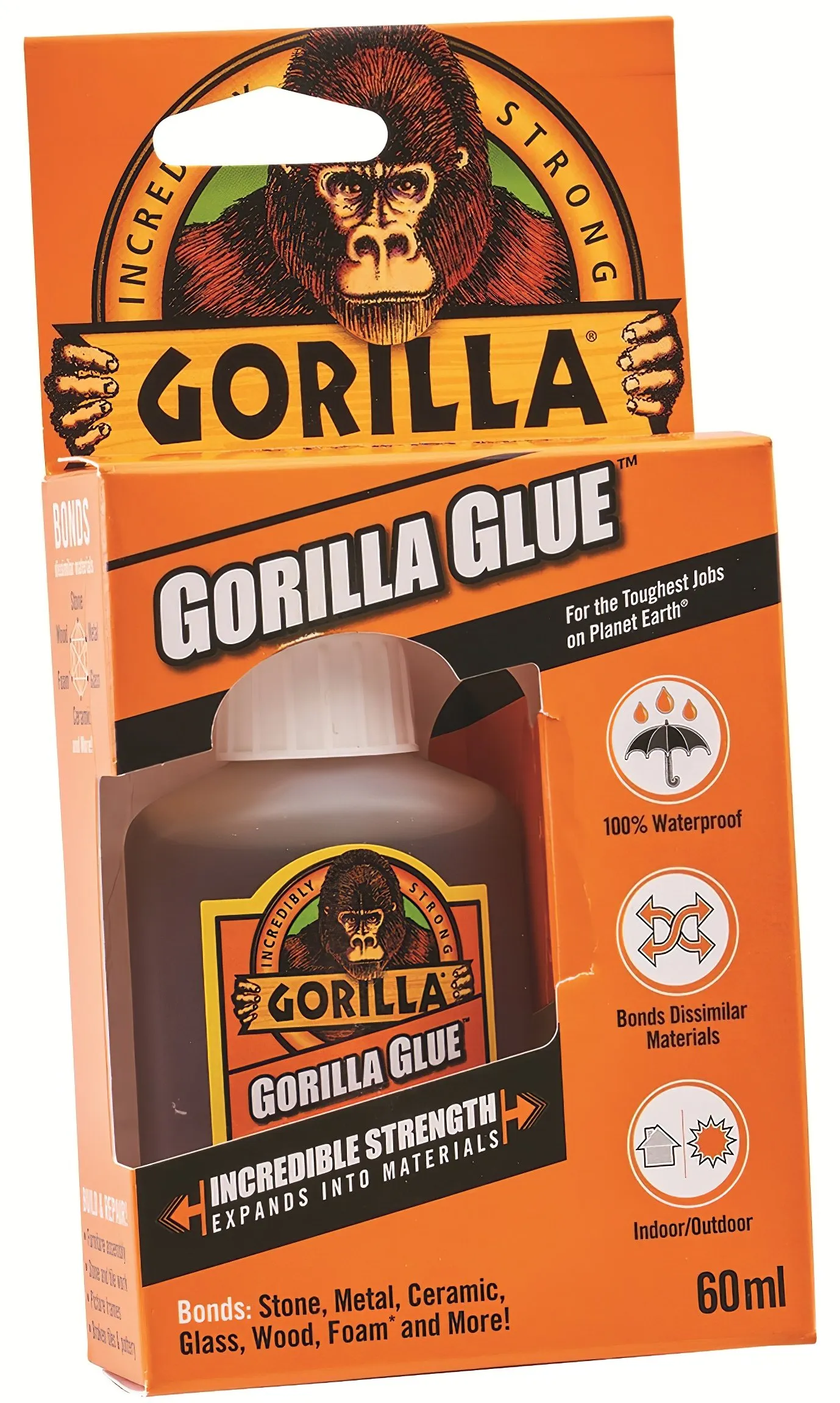 Gorilla Glue 100% Waterproof Adhesive – 60ml (GRGGG60)