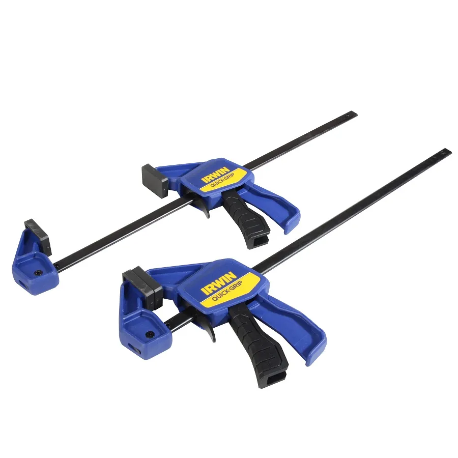 irwin-quick-grip-mini-bar-trigger-clamp-twin-pack-300mm-12in-t54122el7-1.jpg Irwin 300mm Quick One-Handed Trigger Clamp – 63kg Capacity, Twin Pack (T54122EL7)