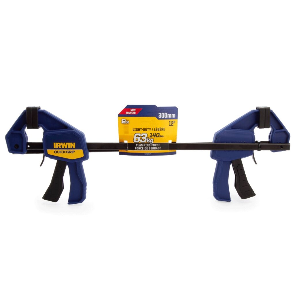 Irwin 300mm One-Handed Trigger Clamp Set – Twin Pack with 63kg Grip ...