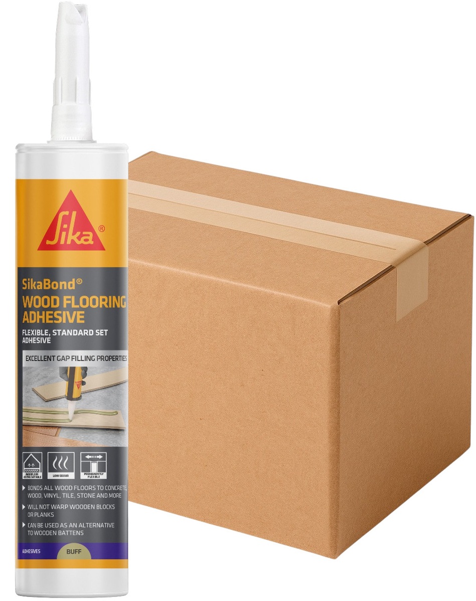 Sika Sikabond Wood Flooring Adhesive Box of 12 300ml tubes