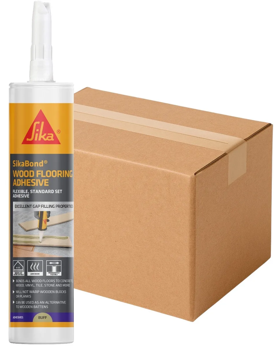 SikaBond Wood Flooring Adhesive 300ml Cartridge Box of 12 Sika Sikabond Wood Flooring Adhesive 300ml Cartridge 895012 – Box of 12