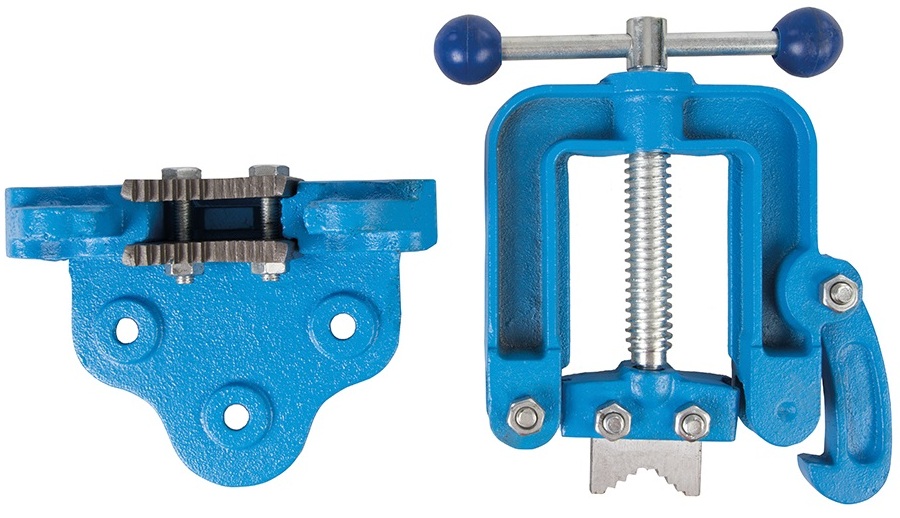 Silverline Plumbers Hinged Pipe Vice Clamp 609150 3 Parts