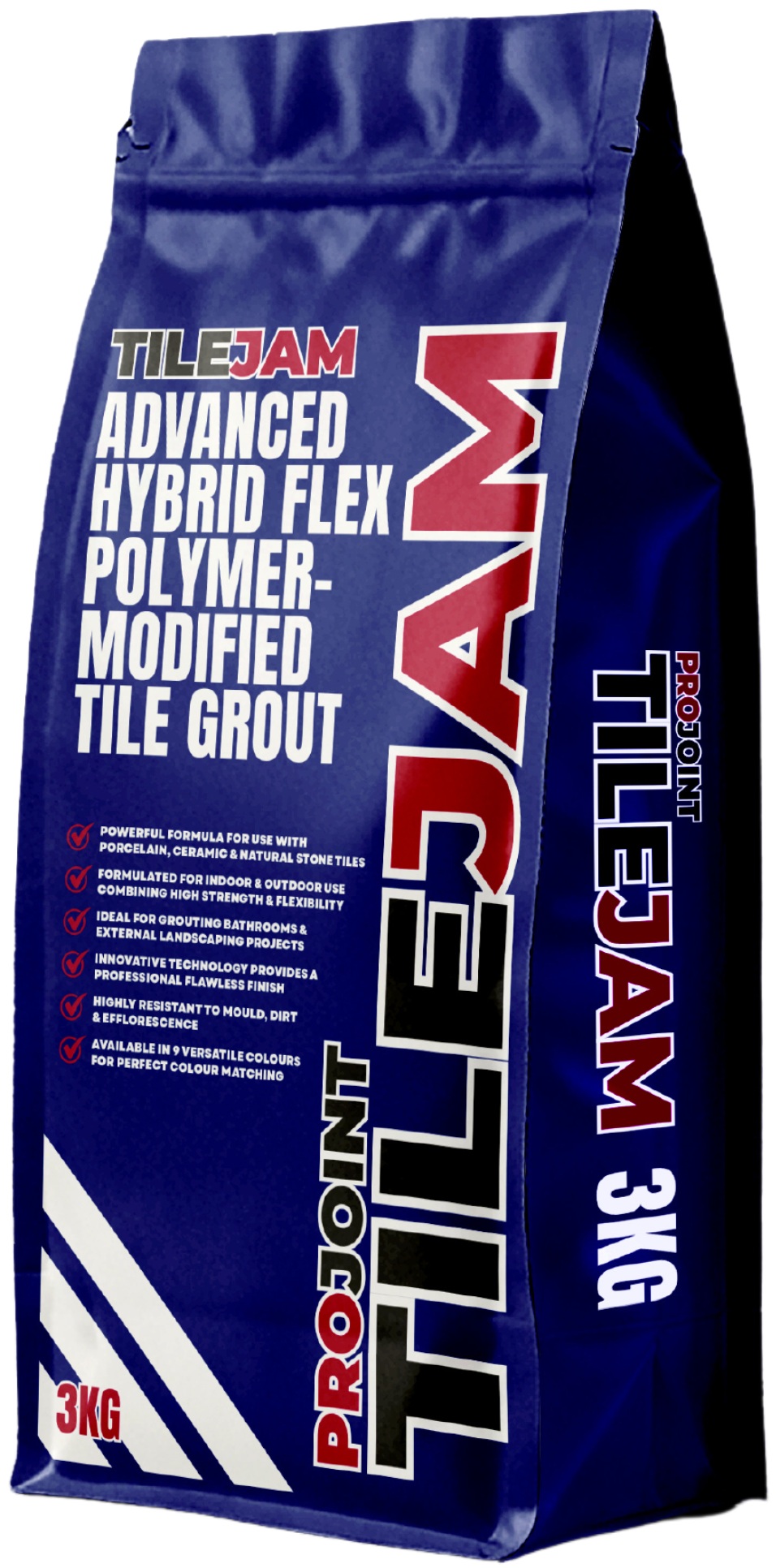 Projoint TILEJAM Hybrid Flex Tile Grout 3KG - Single Product