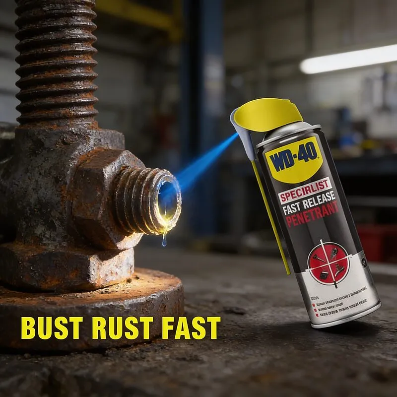 WD-40 Specialist Fast Release Penetrant Demonstration WD-40 Specialist Fast Release Penetrant Demonstration