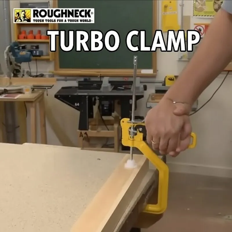 Roughneck Turbo G Clamp – 6-inch, 150mm Capacity | Product Demo Roughneck Turbo G Clamp - 6-inch, 150mm Capacity | Product Demo