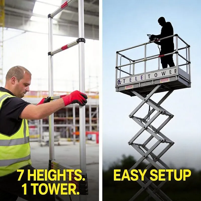 Zarges Mobile Telescopic Scaffold Tower – 7 Heights | Real Deals For You Special Offer Zarges Mobile Telescopic Scaffold Tower - 7 Heights | Real Deals For You Special Offer