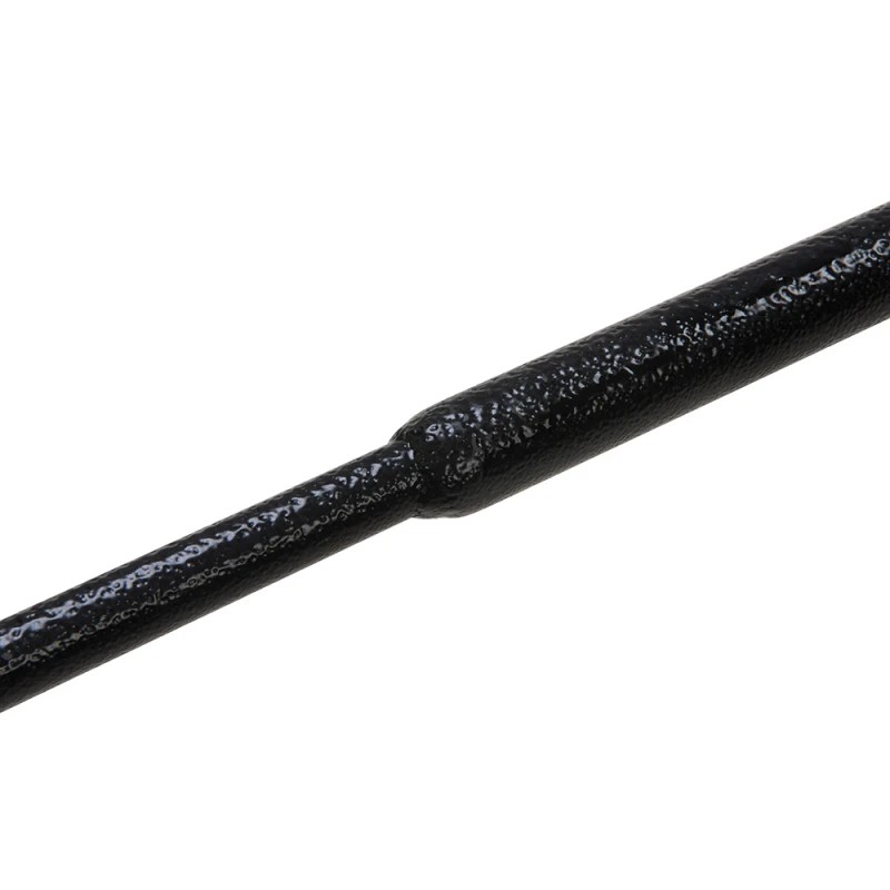 Close-up of Amtech asphalt rake tubular steel handle with protective coating