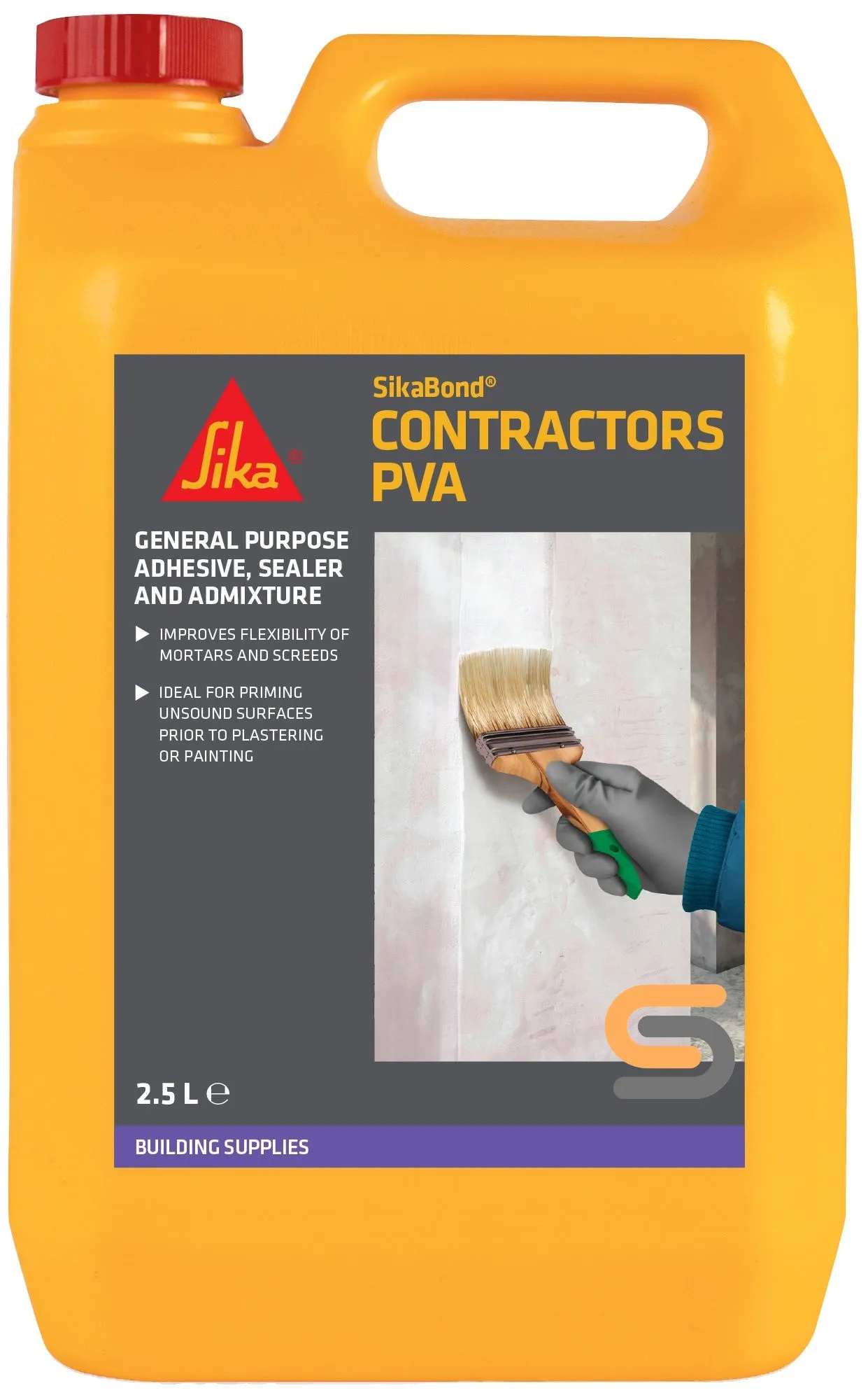 SikaBond Contractors PVA 2.5L Sealer & Admixture Sika SikaBond Contractors PVA 2.5L Sealer & Admixture (757726)