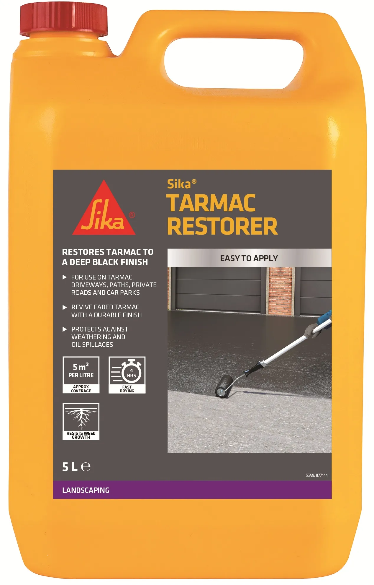 sika-high-performance-black-tarmac-restorer-5-litre-879951 Sika Tarmac Restorer 5L – Deep Black Finish (879951)
