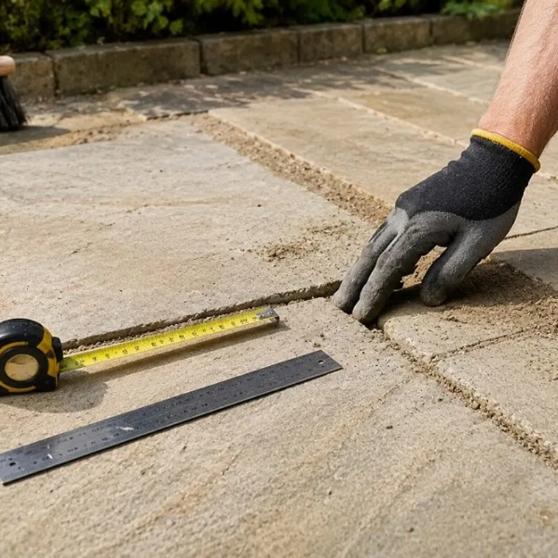 Patio Joint Inspection Before Compound