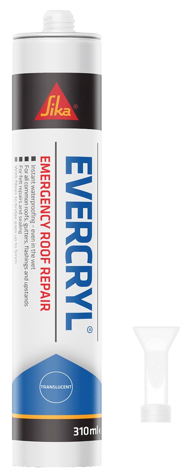 Sika Evercryl Emergency Roof Repair 310ml Translucent Cartridge