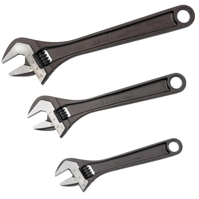 Bahco Adjustable Wrench Triple Pack Bahco ADJUST-3 Adjustable Wrench Triple Pack 6in 8in 10in XMS26ADJ3