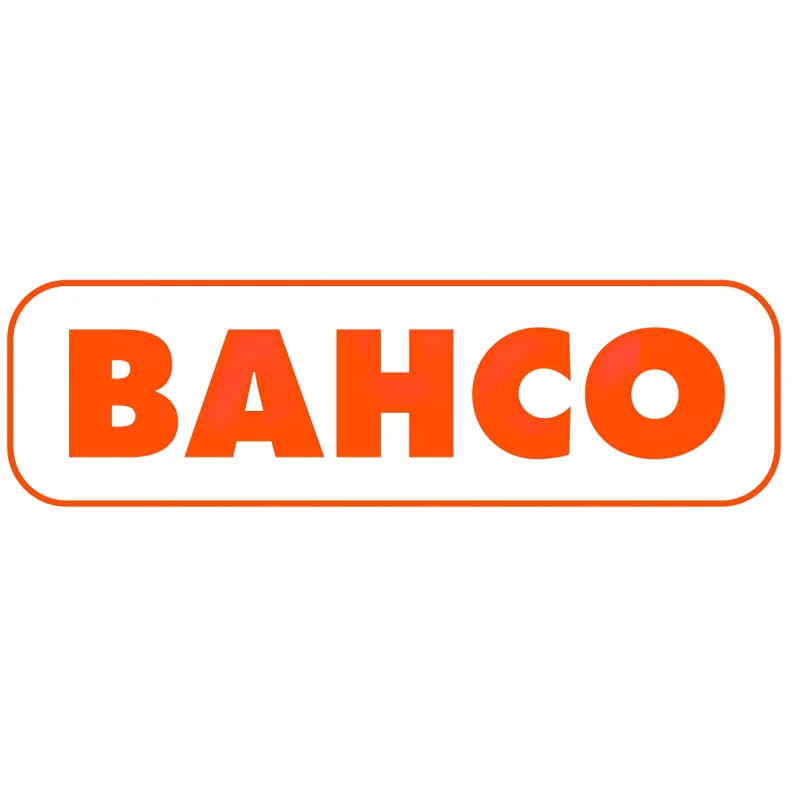 Orange Bahco lettering enclosed in a rounded rectangular outline.
