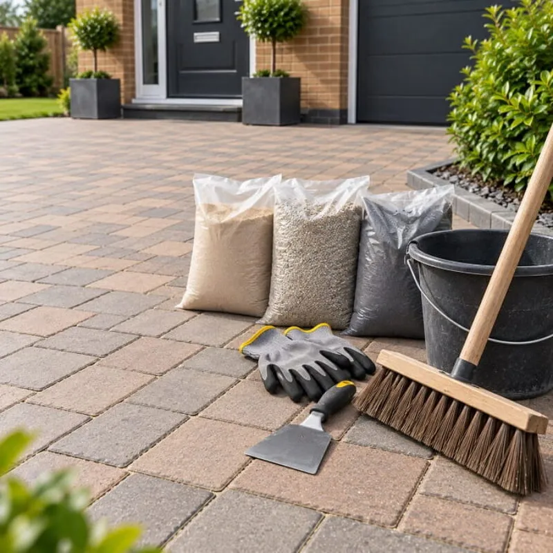 Block Paving Jointing Sand and Compound Guide Block paving joints filled with jointing sand and compound between paving blocks.