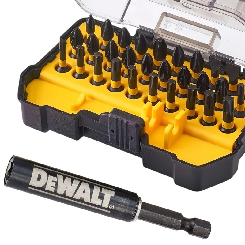 DeWalt Impact Bit Set Close-Up Dewalt FlexTorq Impact Driver Bit Set 32pc DT70585T XMS26IMPAC32