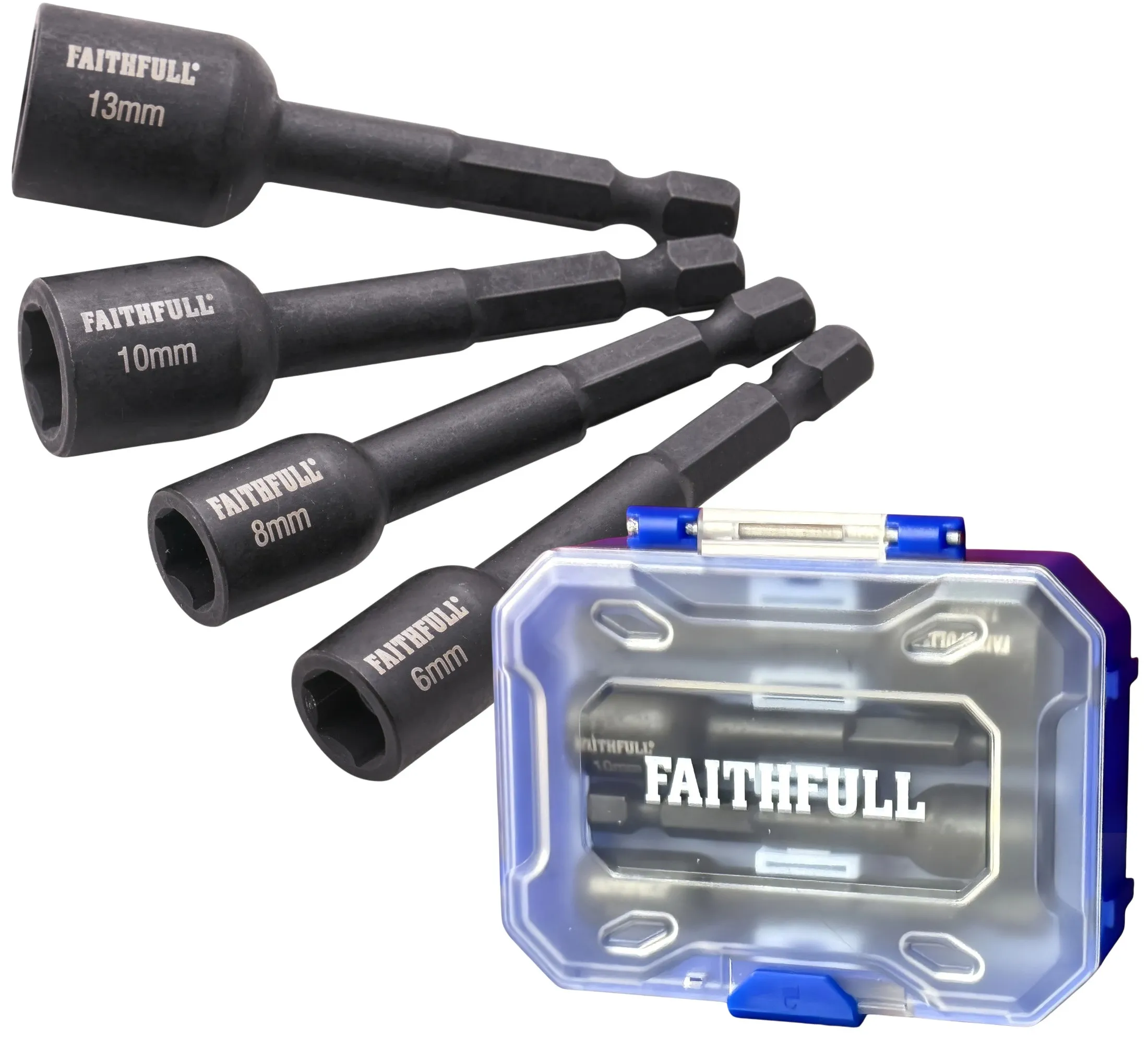 faithfull-faisbmnut4s-impact-nut-driver-mixed-4pc-set-xms25nutd4-8 Faithfull FAISBMNUT4S Impact Nut Driver Mixed 4pc Set – 6, 8, 10, 13mm – XMS26NUTD4
