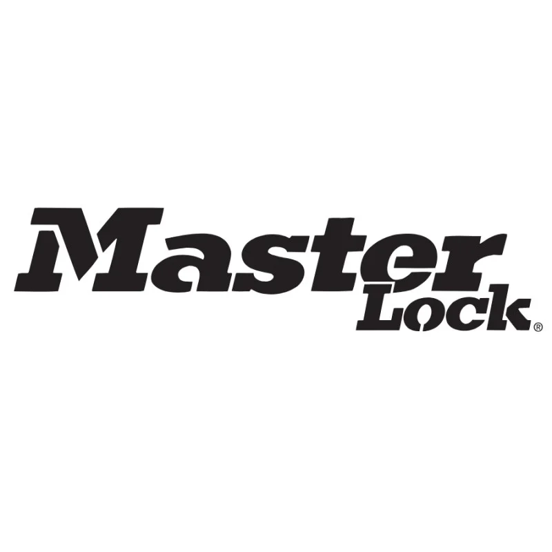 Master Lock wordmark in black on a white background.