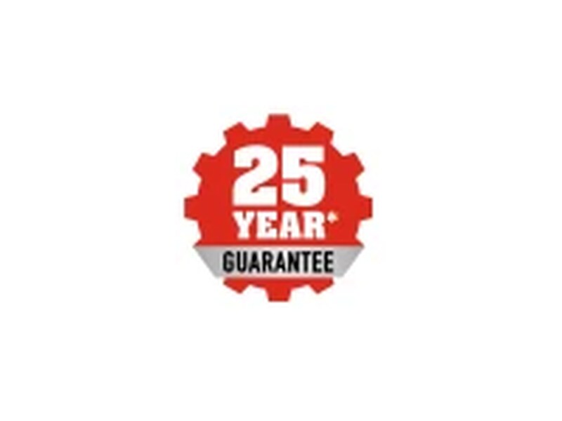 Roughneck 25 year guarantee badge