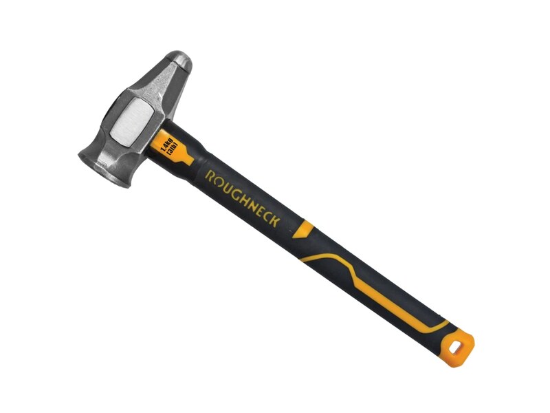 Roughneck Gorilla 3lb mini sledge hammer angled view