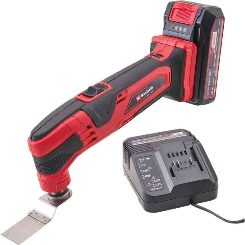 Einhell Power X-Change Multi-Tool – Kit Contents Einhell 18V Power X-Change Oscillating Multi-Tool Set with 2.5Ah Battery & Charger XMS26PXMTKIT