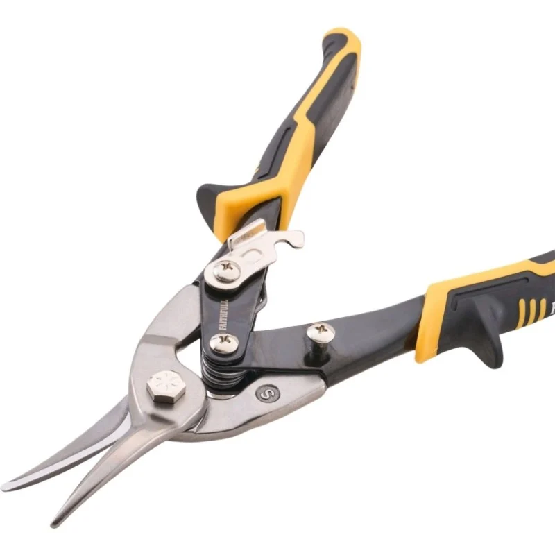 Faithfull Aviation Snips – Straight-Cut Tool Faithfull 250mm Straight-Cut Compound Aviation Snips for Sheet Metal XMS26SNIPS