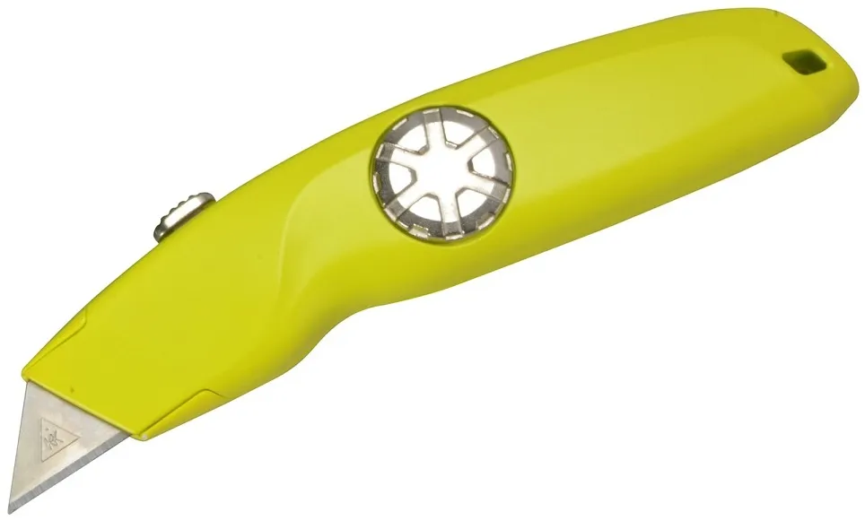 hultafors-retractable-hi-vis-safety-knife-xms26hvknife-yellow Hultafors Hi-Vis Retractable Heavy Duty Utility Knife Bright Yellow XMS26HVKNIFE-Y