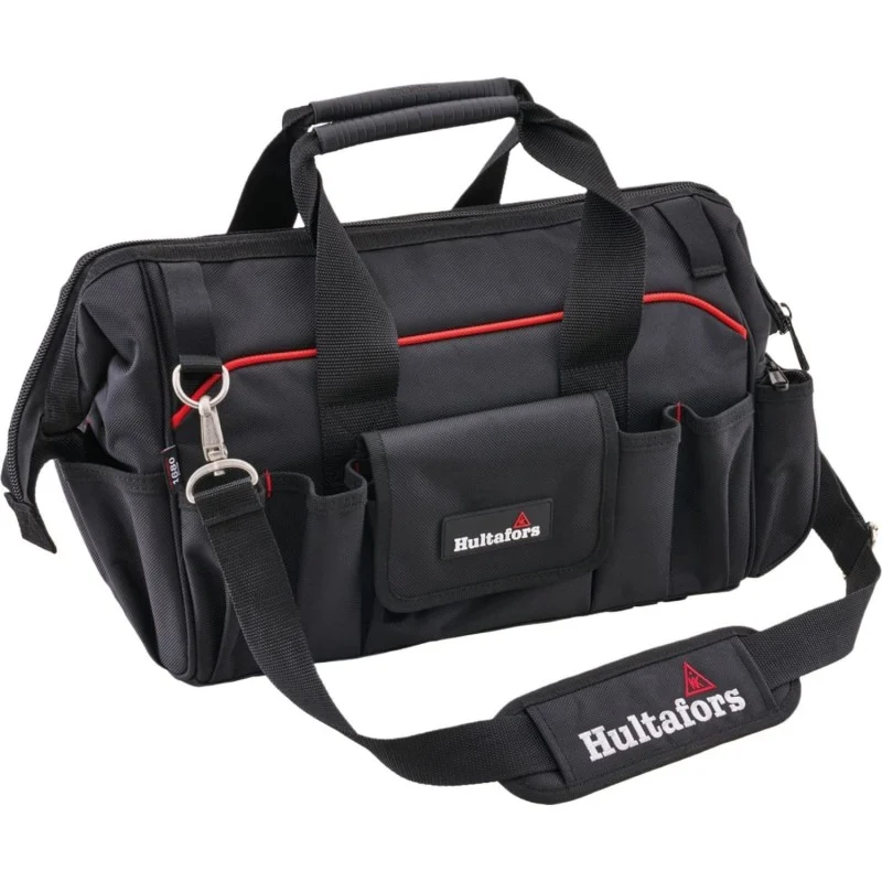 Hultafors 50cm Tool Carrier – Front View Hultafors 50cm (20in) Framed Wide-Mouth Tool Bag with Shoulder Strap XMS26TOOLBAG