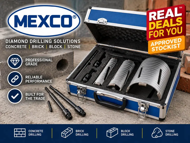 MEXCO Diamond Core Drilling Kit – Real Deals For You MEXCO Real Deals For You