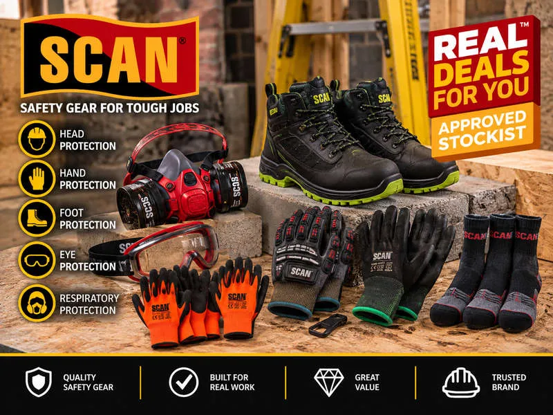 Scan Safety Boots, Gloves & Protective Workwear – Real Deals For You Scan Real Deals For You