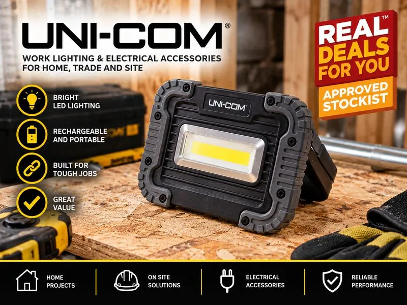 UNI-COM Rechargeable 10W COB Task Light – Real Deals For You UNI-COM Real Deals For You
