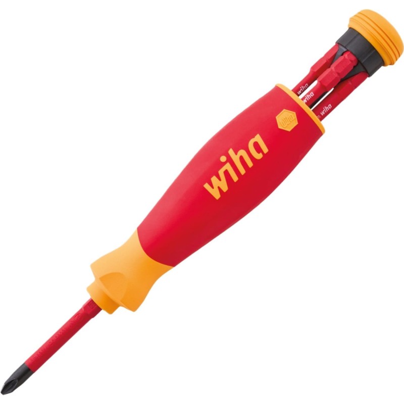 Wiha Pocket Max VDE driver with interchangeable bit fitted and storage handle